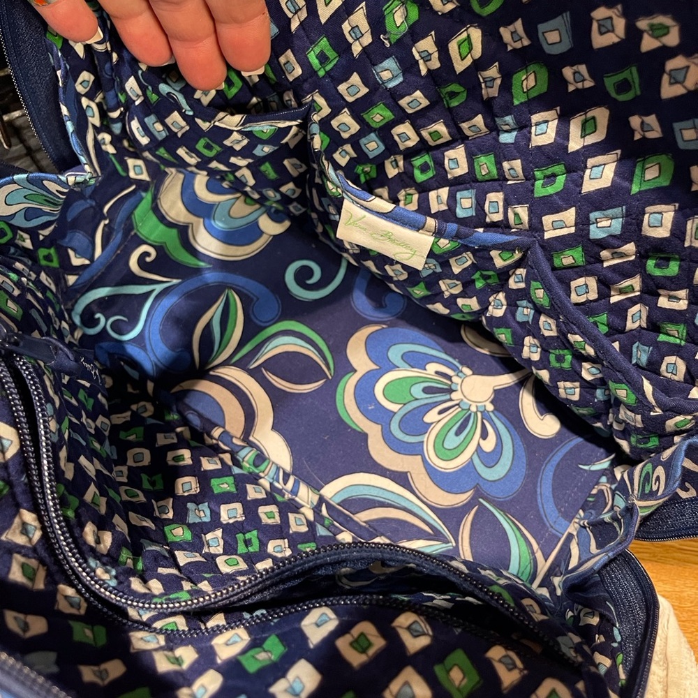 Vera Bradley “Mediterranean” Bowler Bag w/Crossbody Wallet - Picture 16 of 16
